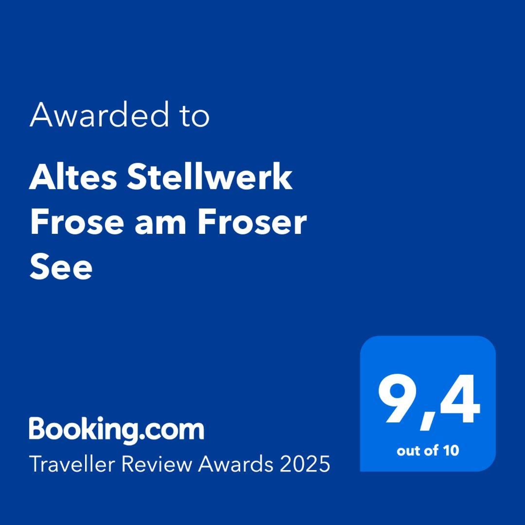 "Altes Stellwerk Frose" Am Froser See Dış mekan fotoğraf
