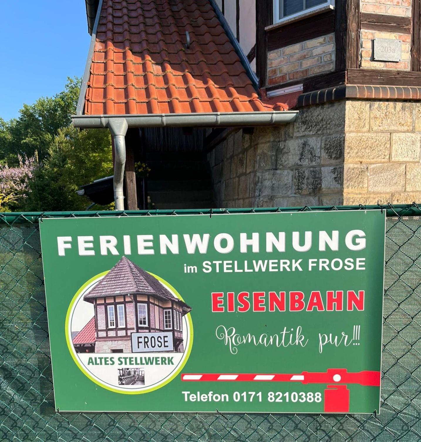 "Altes Stellwerk Frose" Am Froser See Dış mekan fotoğraf